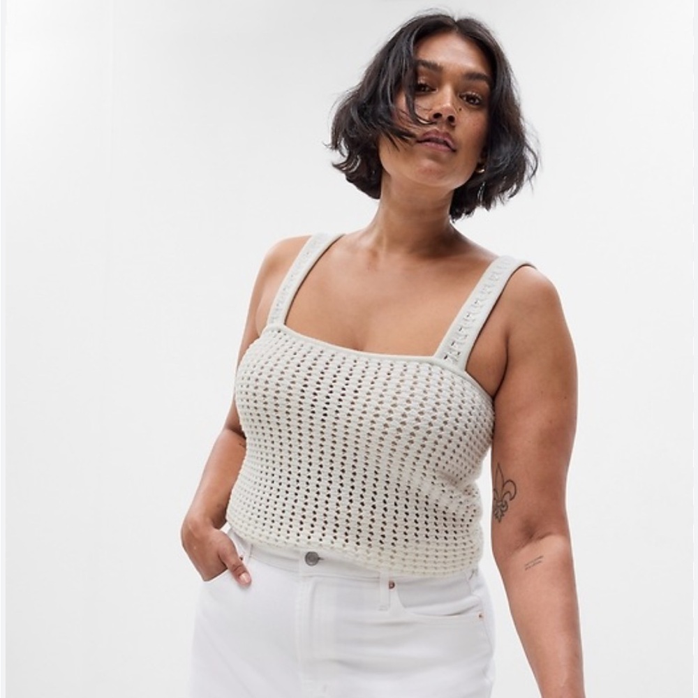Gap Crochet Tank Top Sz M